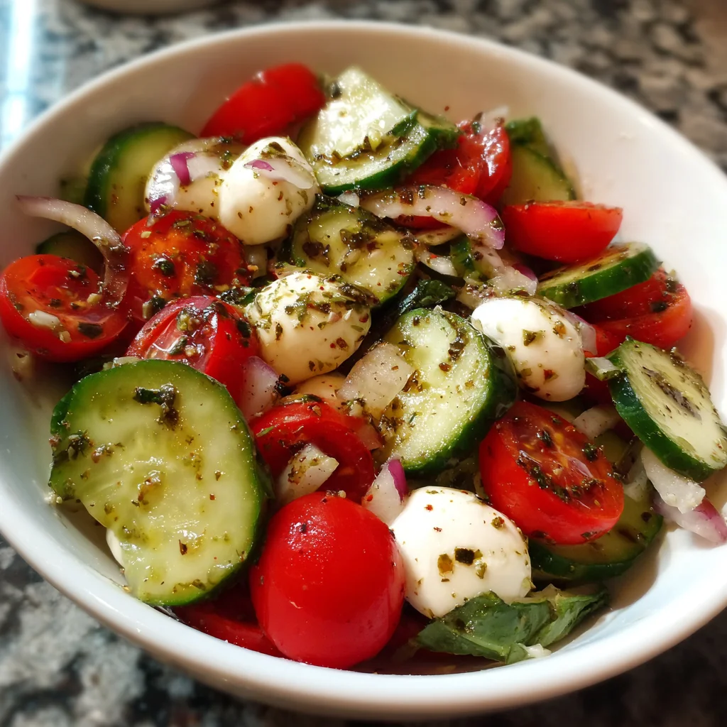 Fresh Cucumber Caprese Salad: A Deliciously Easy Recipe!