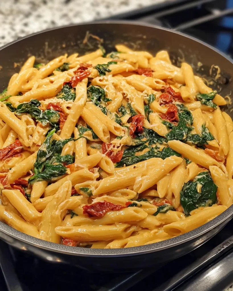 One-Pot Spinach Tomato Pasta