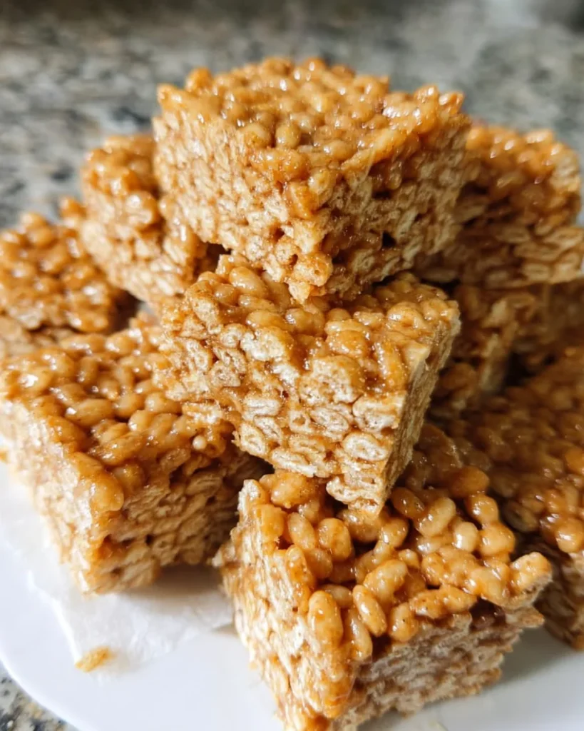 Gingerbread Rice Krispie Treats