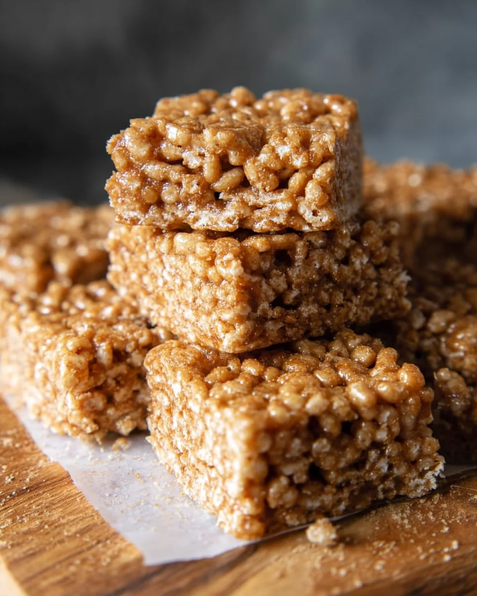 Gingerbread Rice Krispie Treats