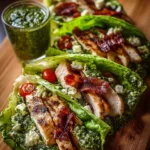 Pesto Chicken Lettuce Wraps: Quick, Healthy Delight!