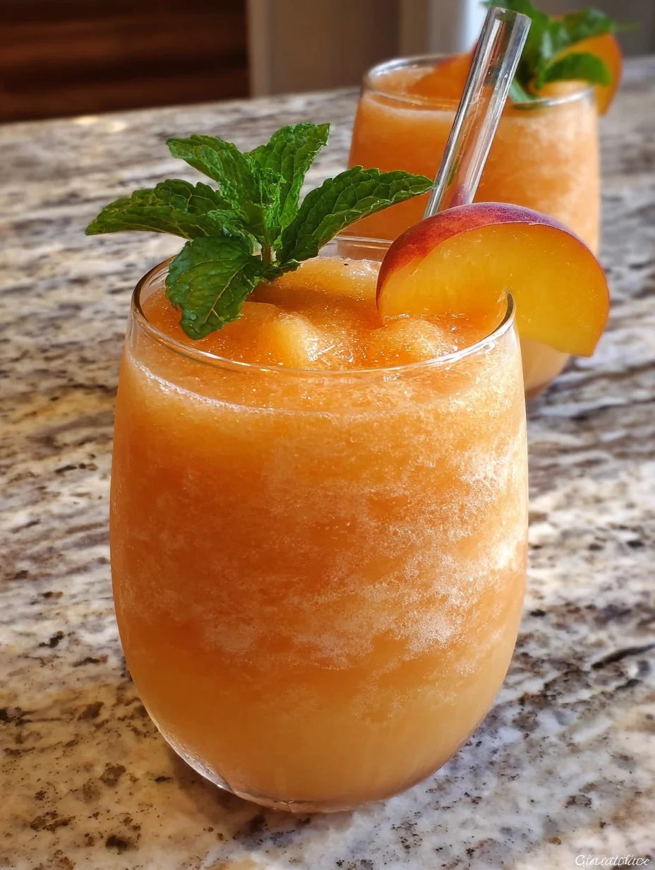 Peach Lemonade Slush Recipe