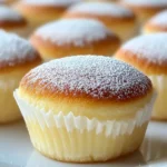 Fluffy Japanese Cotton Cheesecake Cupcakes