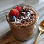 High-Protein Chocolate Avocado Chia Pudding