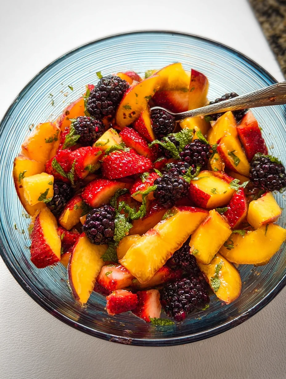 Peach Summer Salad with Mint: A Refreshing Delight!