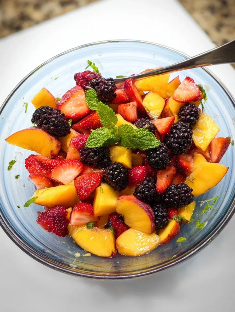 Peach Summer Salad with Mint: A Refreshing Delight!
