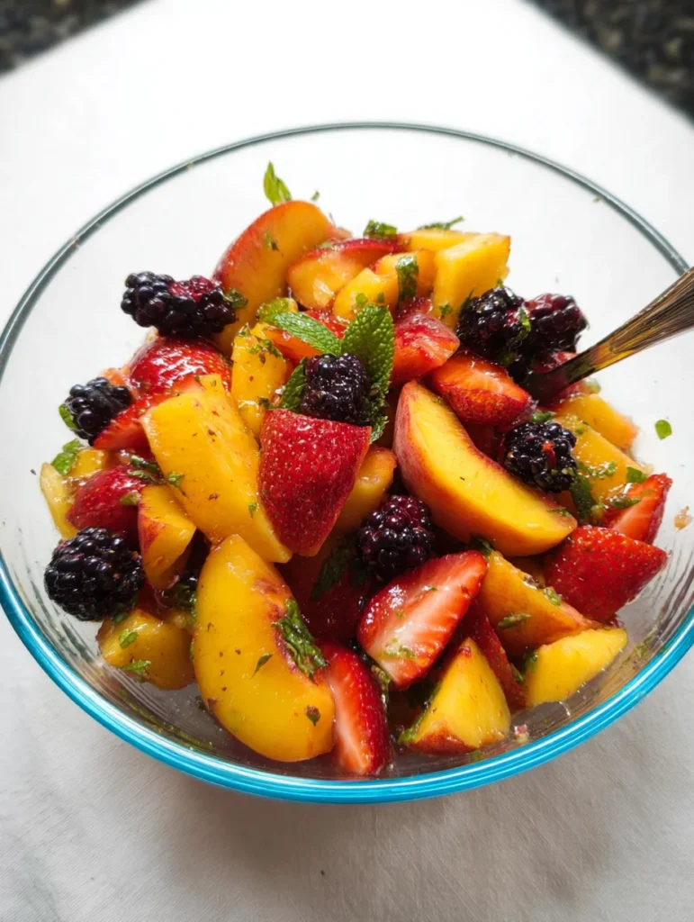 Peach Summer Salad with Mint: A Refreshing Delight!