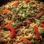Slow Cooker Beef Ramen Noodles