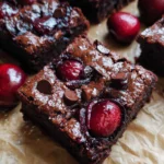Roasted Chocolate Cherry Brownies