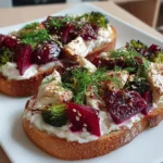 Whipped Feta and Beetroot on Toast: A Flavorful Delight