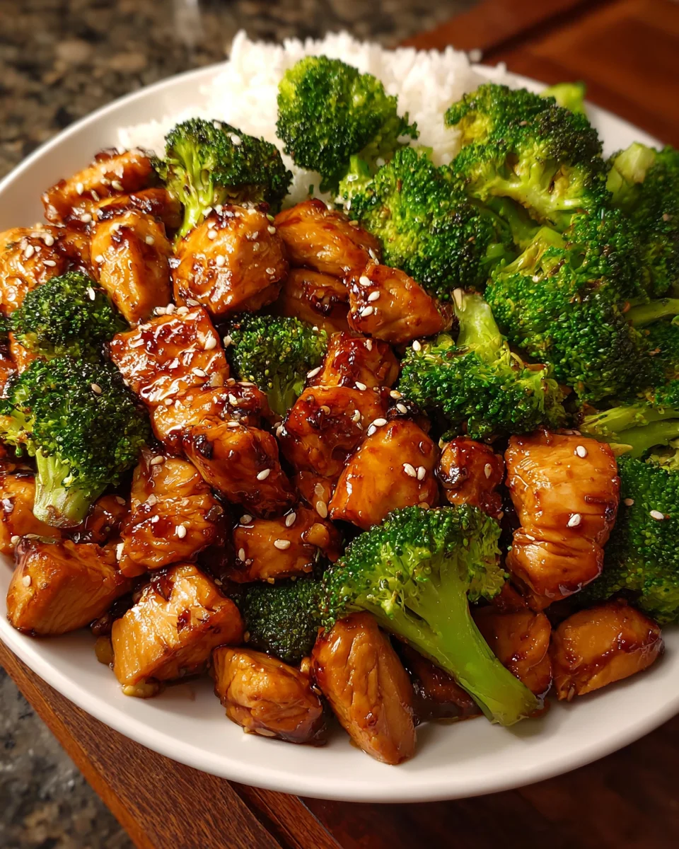 Honey Garlic Chicken and Broccoli