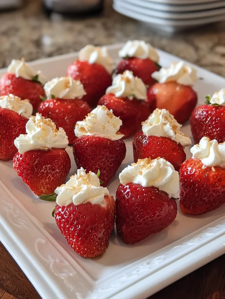 Deviled Strawberries (Made with a Cheesecake Filling)