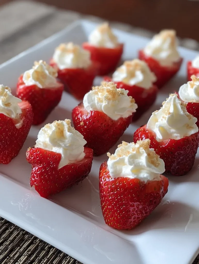 Deviled Strawberries (Made with a Cheesecake Filling)