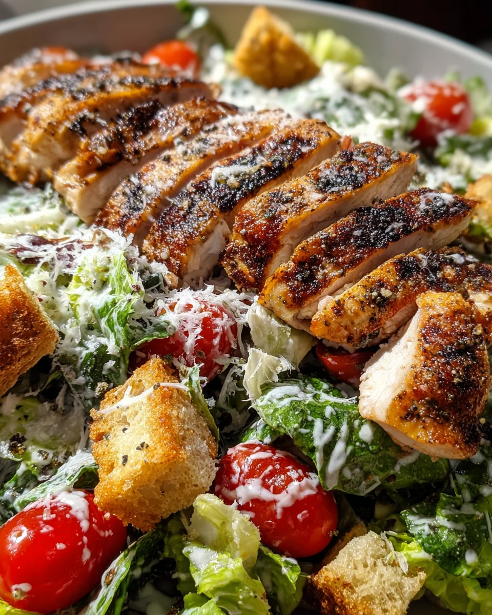 Grilled Chicken Caesar Salad: A Fresh Flavorful Delight!