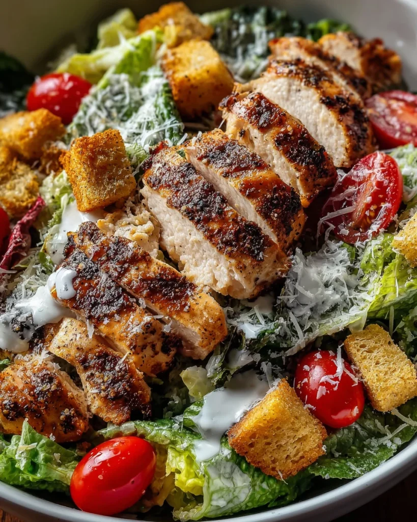 Grilled Chicken Caesar Salad: A Fresh Flavorful Delight!