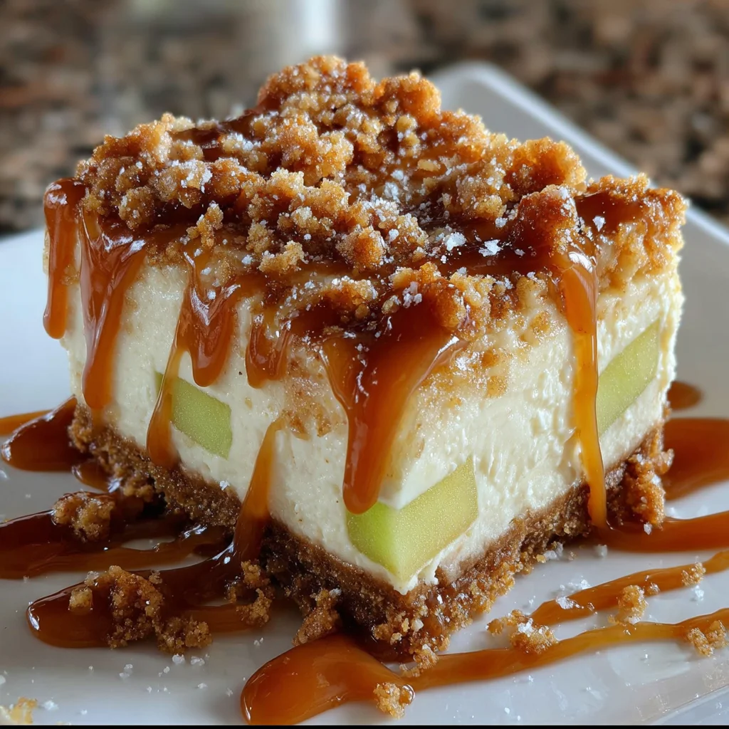 Frozen Caramel Apple Cream Bars
