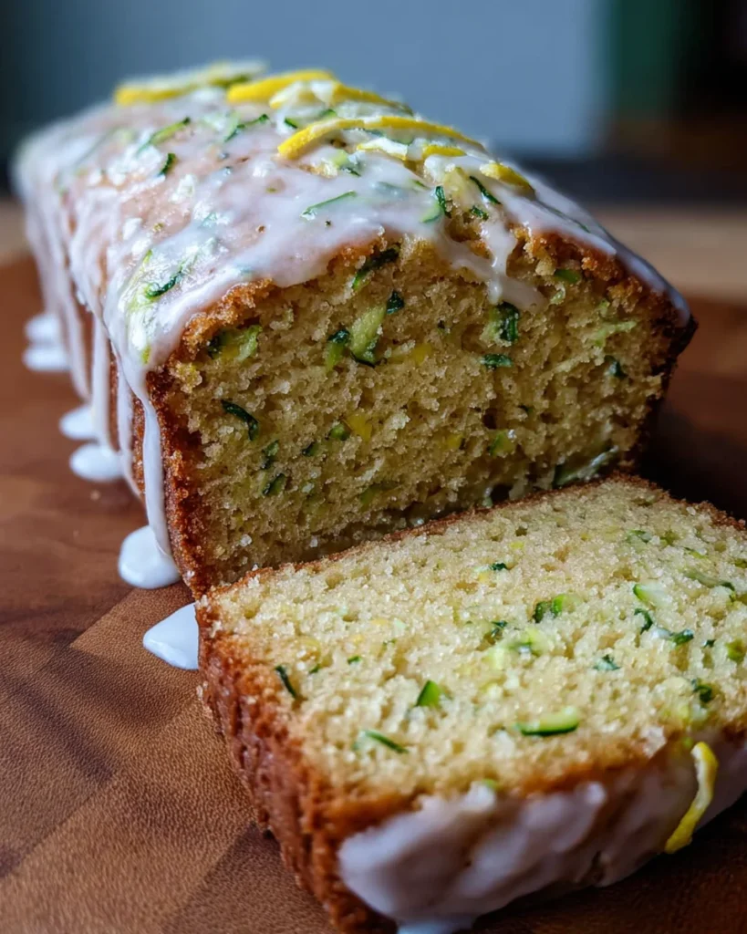 Ultra Moist Lemon Zucchini Bread Lemon Glaze