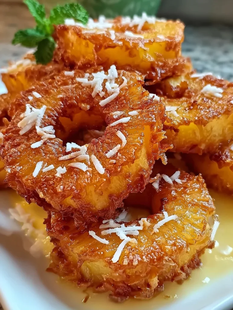 Rum-Soaked Fried Pineapple: Discover a Tropical Delight!