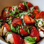 Balsamic Strawberry Caprese Salad