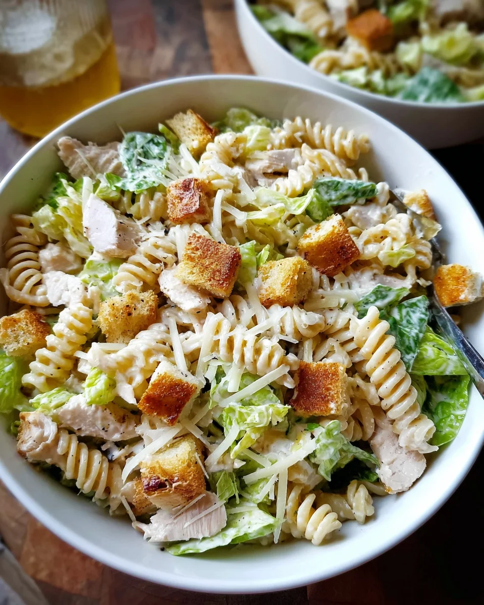 Chicken Caesar Pasta Salad