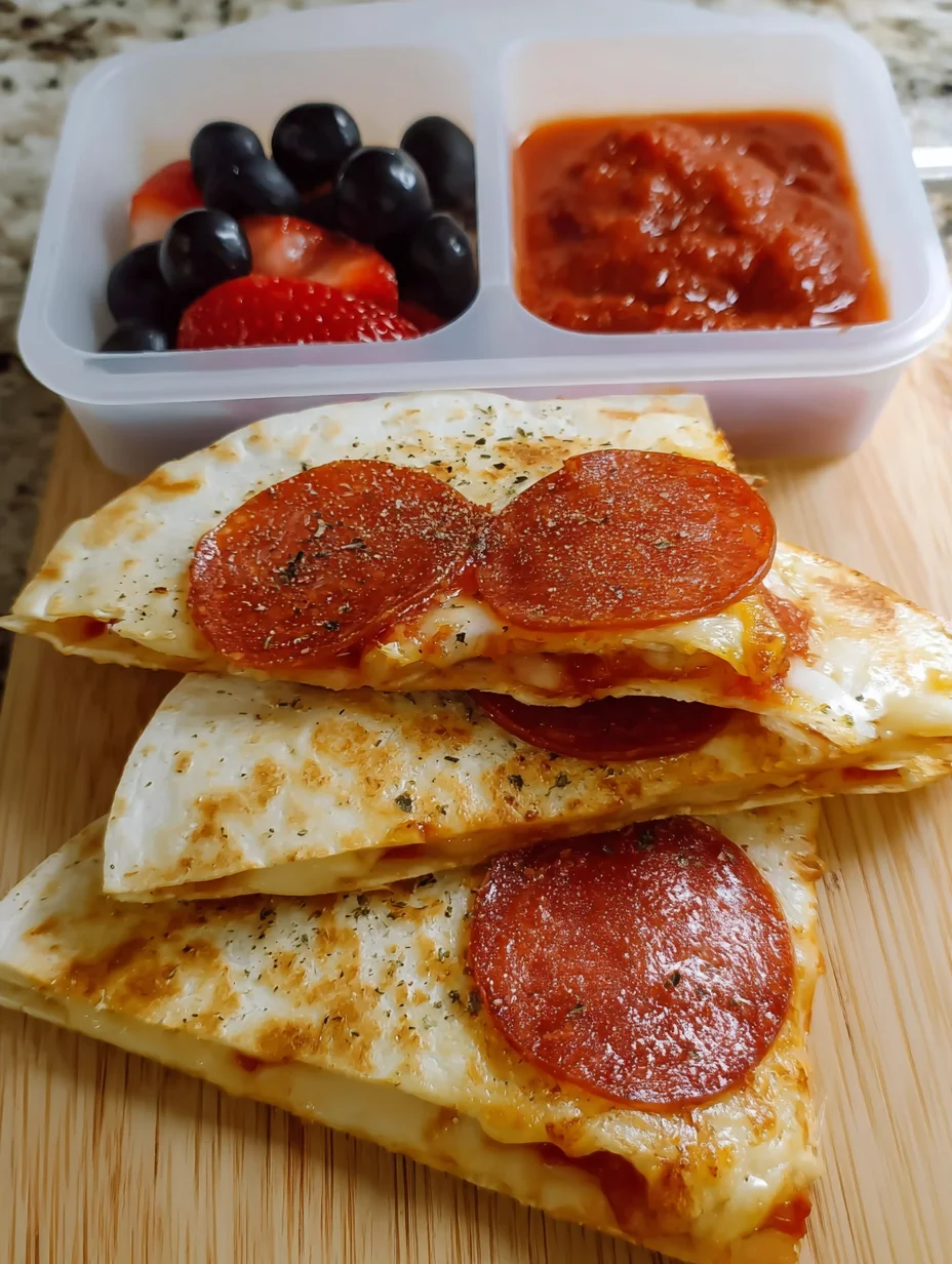 Pepperoni Pizza Quesadillas
