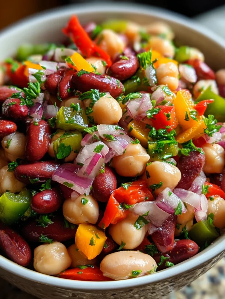 ThreeBean Salad Refreshing Healthy Easy Recipe