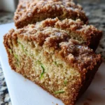 Cinnamon Streusel Topped Zucchini Bread Bakery Style