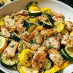 Healthy Chicken Breast with Zucchini and Squash