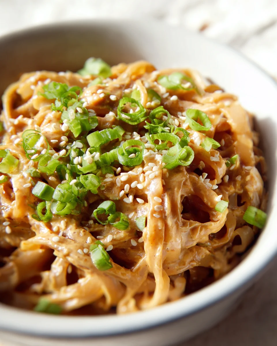 peanut sauce rice noodles