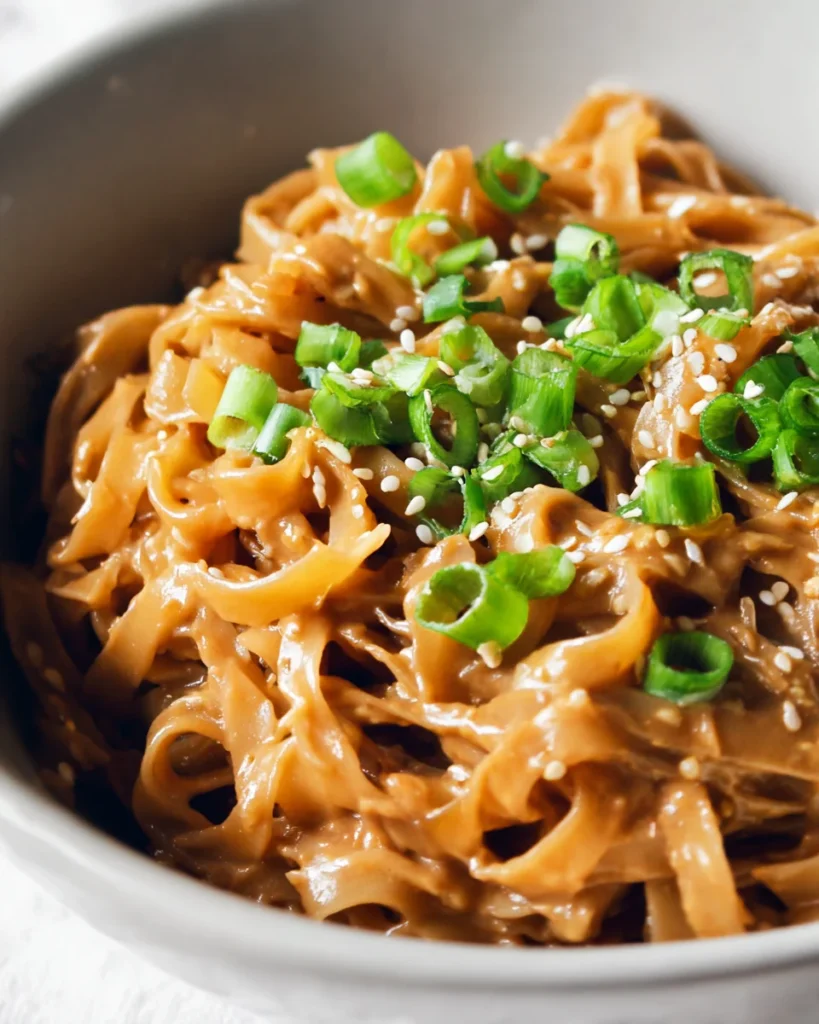 peanut sauce rice noodles 