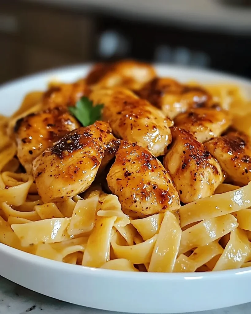 Spicy Cajun Honey Butter Chicken & Pasta