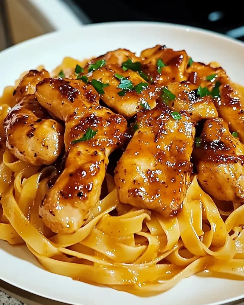 Spicy Cajun Honey Butter Chicken & Pasta