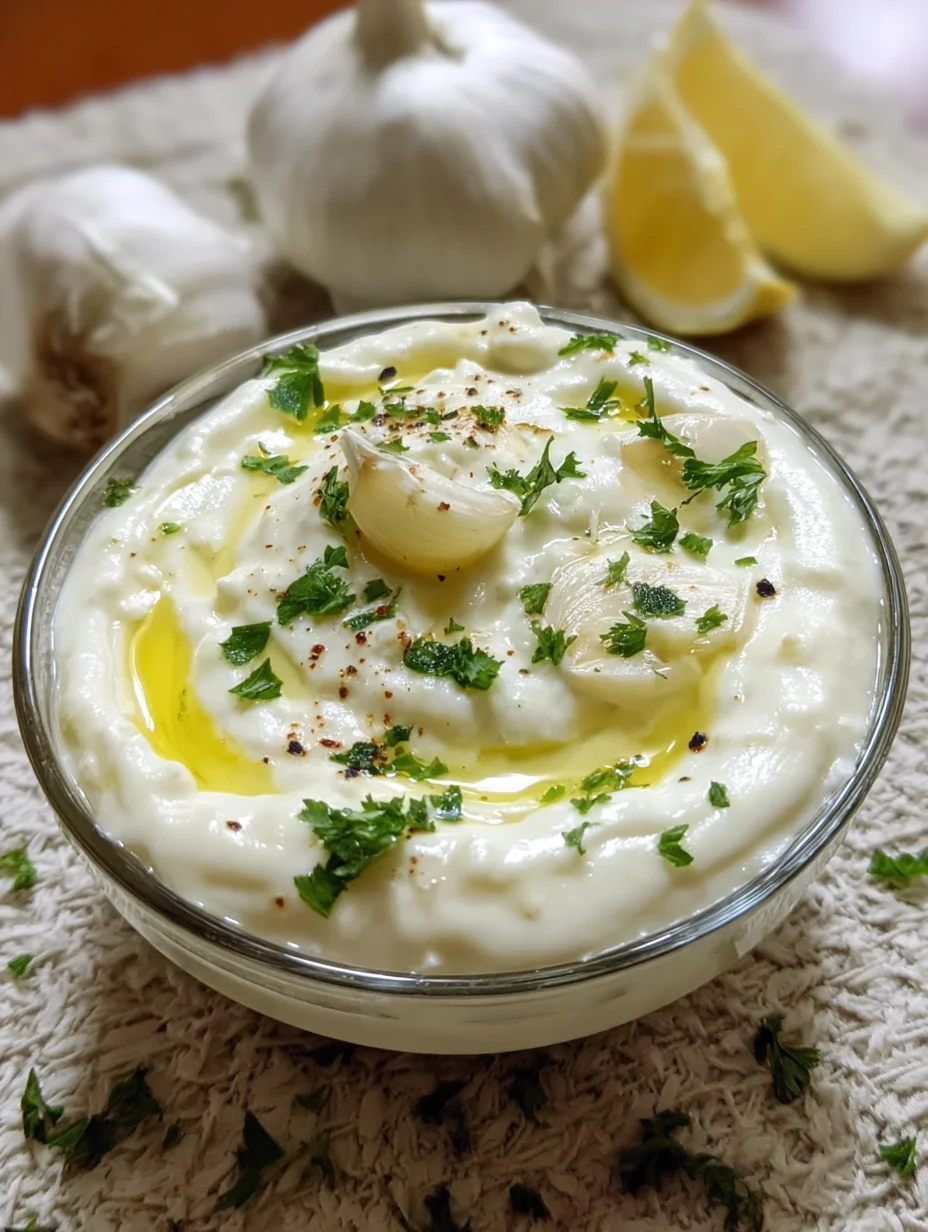 Lebanese Garlic Sauce