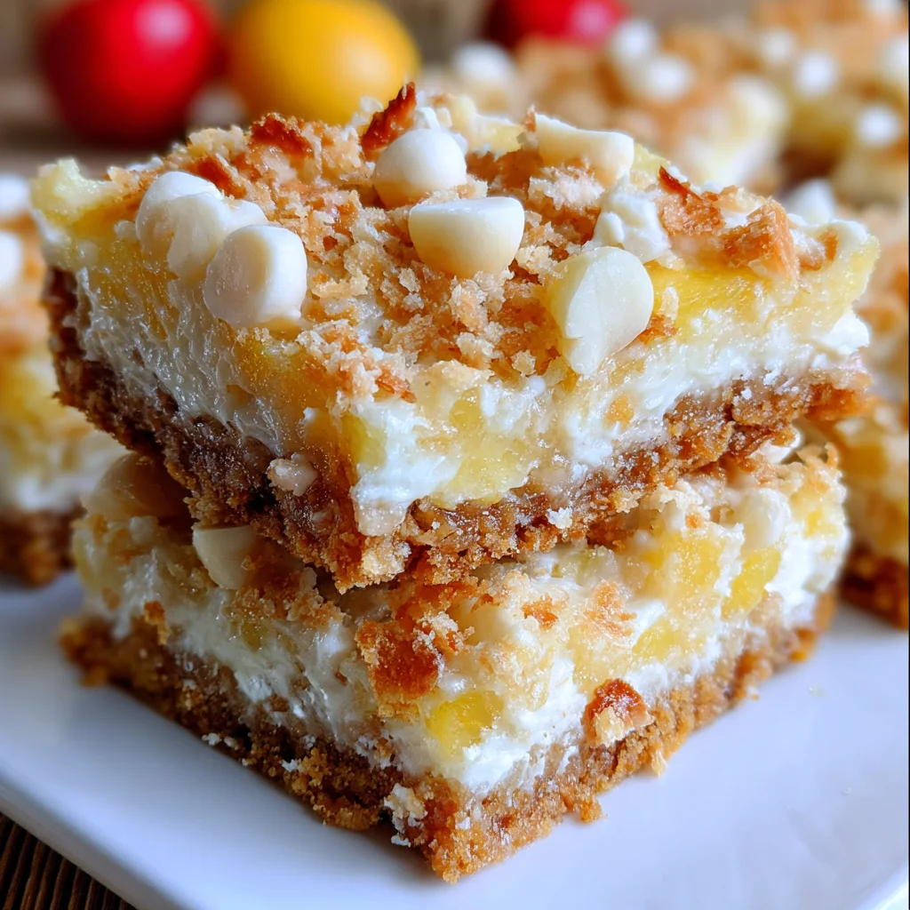 Piña Colada Magic Bars: A Tropical Dessert Delight!