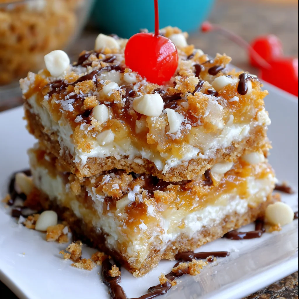 Piña Colada Magic Bars: A Tropical Dessert Delight!