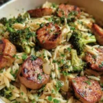 Chicken Sausage and Broccoli Orzo