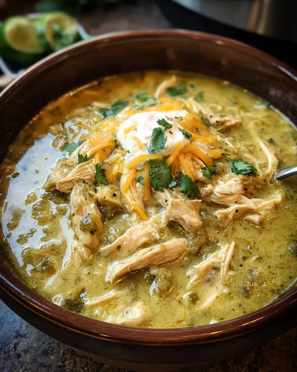Crock Pot Green Enchilada Chicken