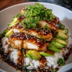 Teriyaki Chicken Avocado Rice