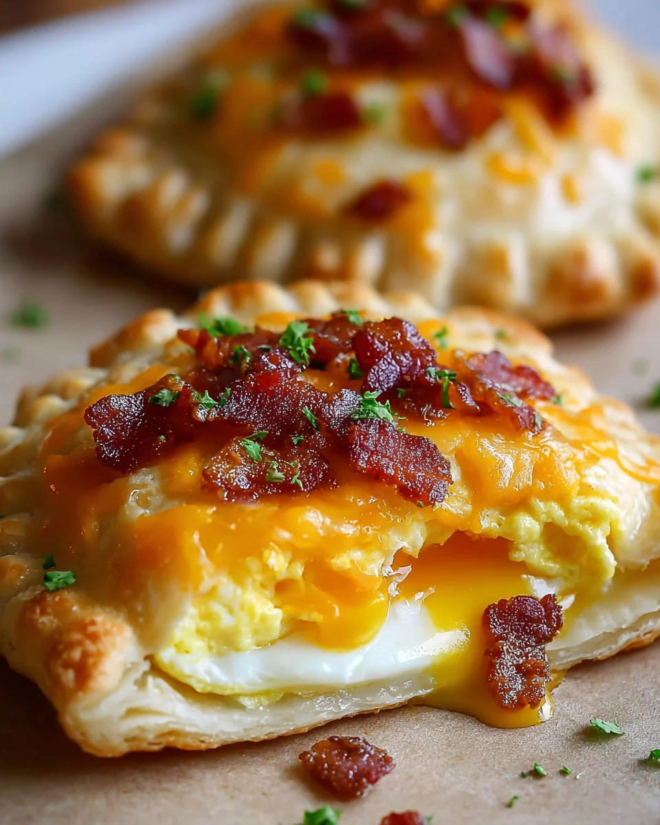 Breakfast Hand Pies Bacon Egg