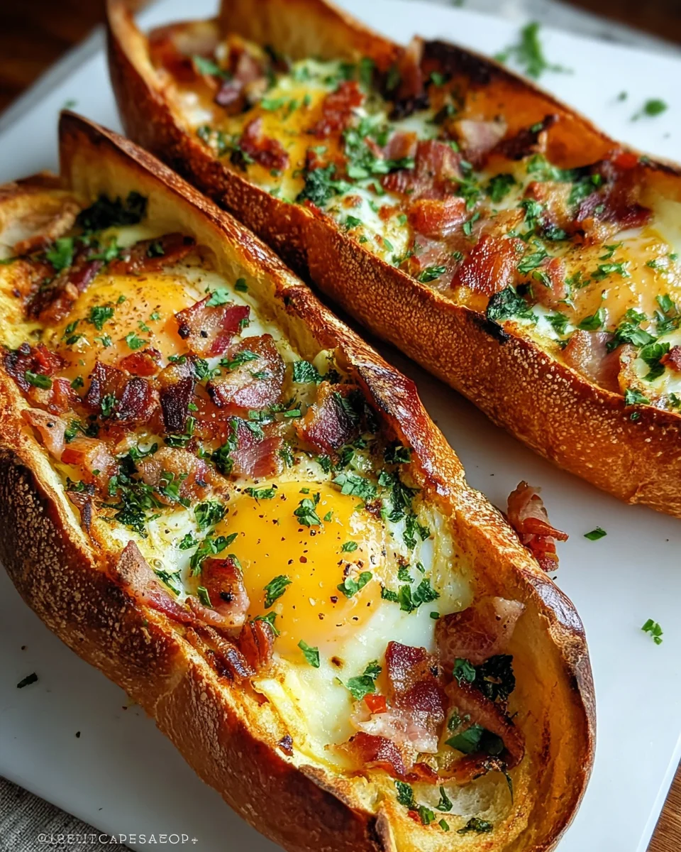 Baked Egg Boats Recipe