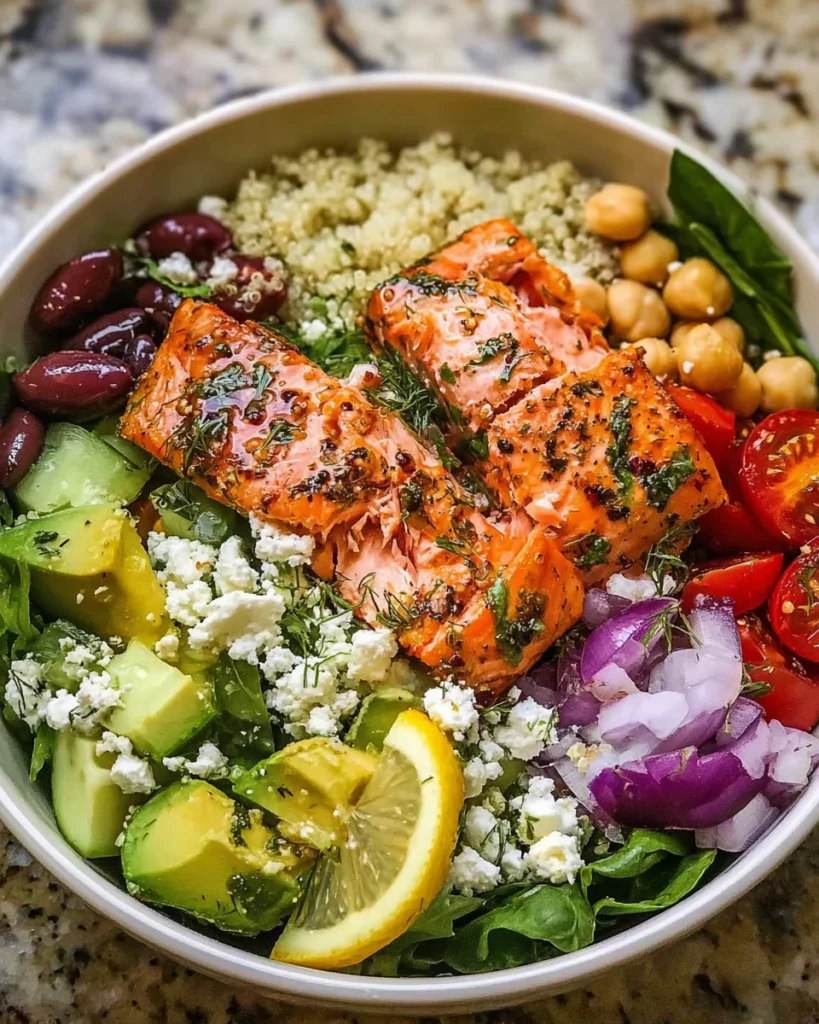 Mediterranean Salmon Bowl