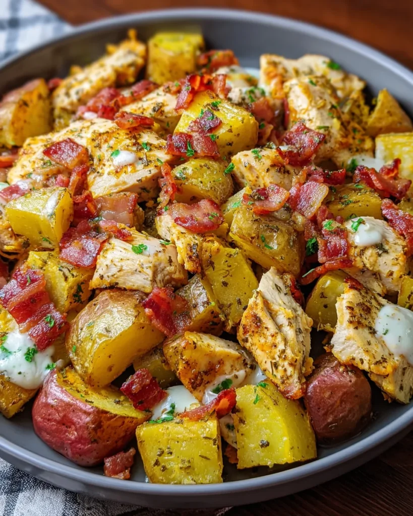 Chicken Turkey Bacon Potatoes